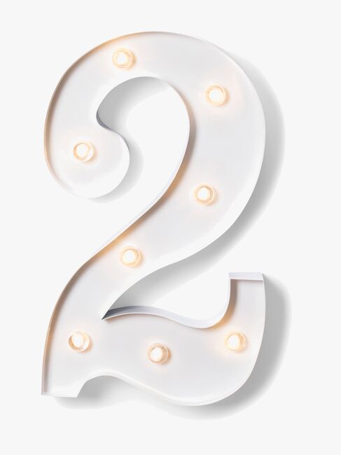 Alice & Fox Tallampe 2, Hvid