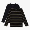Luca & Lola Abel Langærmet T-Shirt 2-pak, Black/Stripes