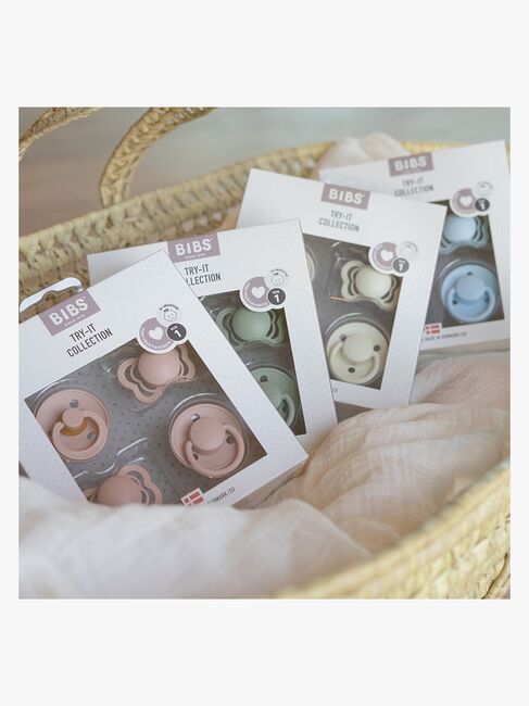 BIBS Sut Try-it Collection 4-pak, Blush