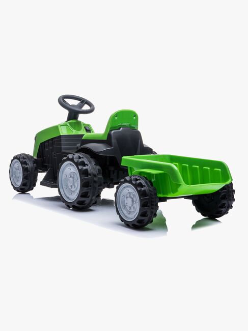 Azeno Eltraktor m. Anhænger, Grøn