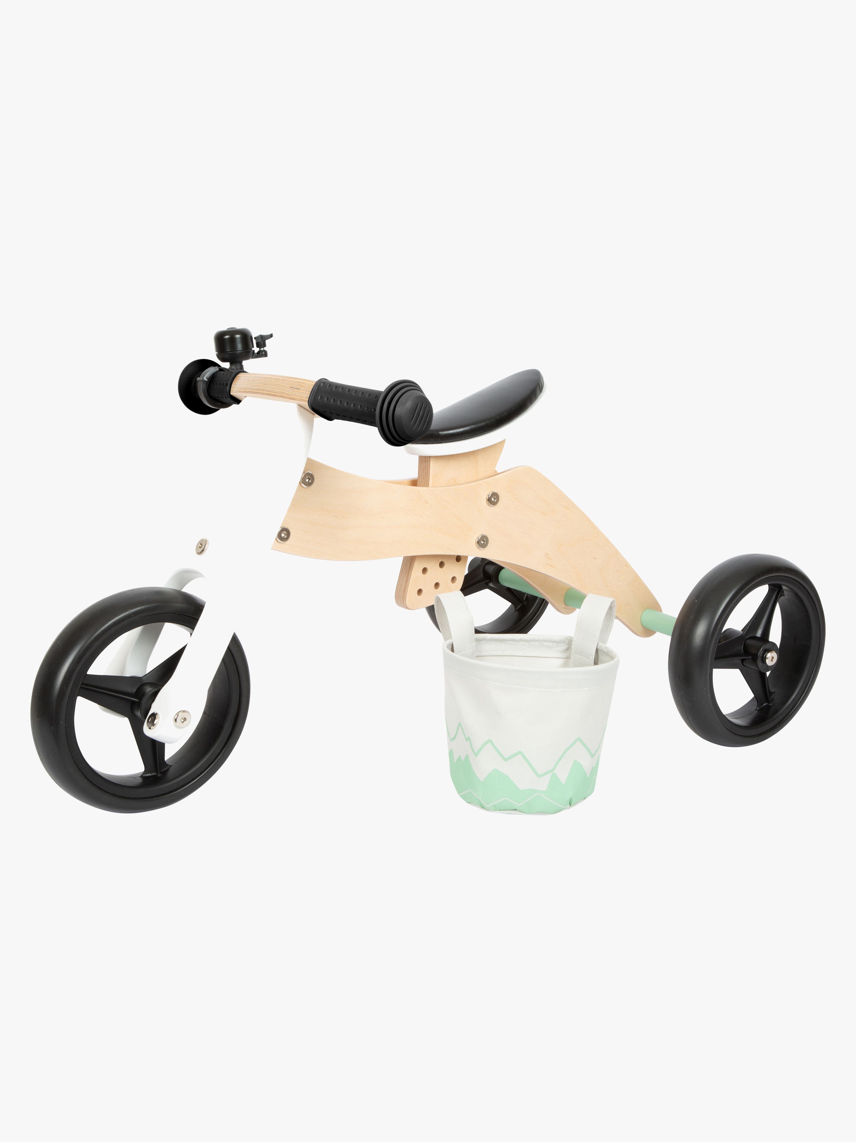 Small Foot Løbecykel og Trehjulet Cykel 4-in-1, Grøn