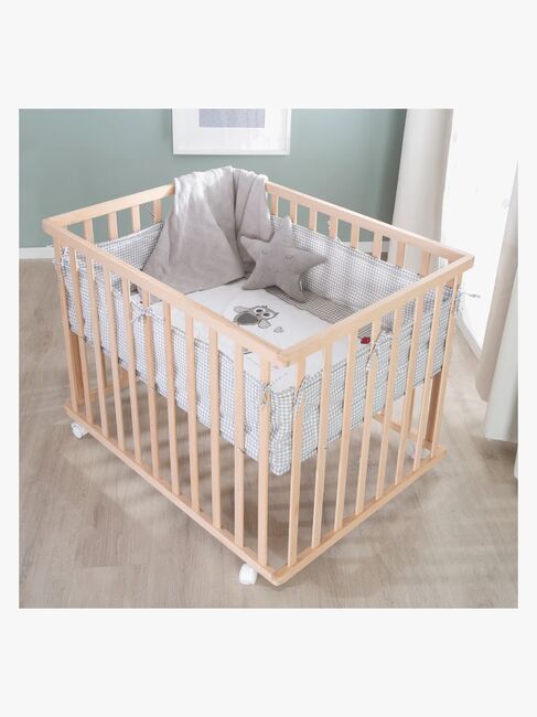 Roba Kravlegård med Hjul, Adam & Owl Wood