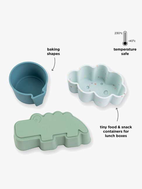 Done By Deer Happy Clouds Silikoneforme 3-pak, Blue