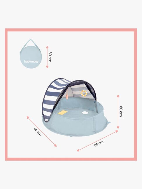 BabyMoov UV-Telt, Blue/White