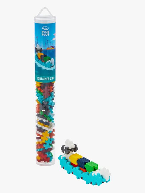 Plus-Plus Byggesæt med Bundplade & Tube Transportmiddel 4x100 Dele
