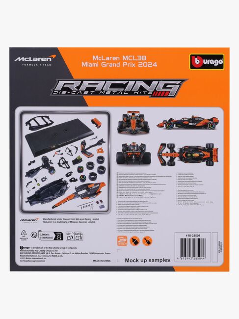 Bburago F1 Mclaren MCL38 Modelsæt Norris #4 1:24