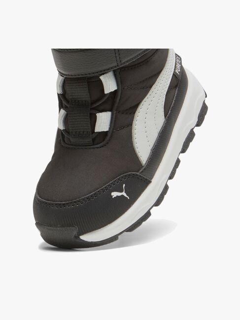 Puma Evolve Puretex AC Inf Vinterstøvler, Black/Ash Grey/White