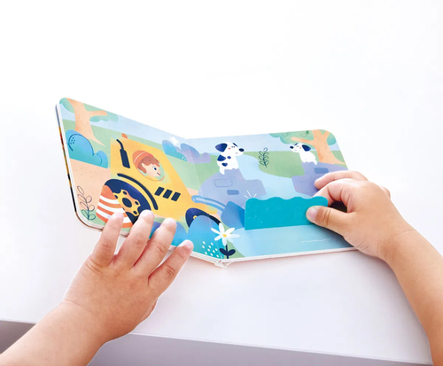 Hape Eventyrbog med Legesæt The Buzzing Bulldozer