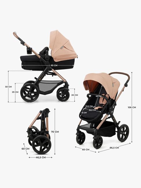 Kinderkraft MOOV 2 4-in-1 Duovogn, Sand Beige