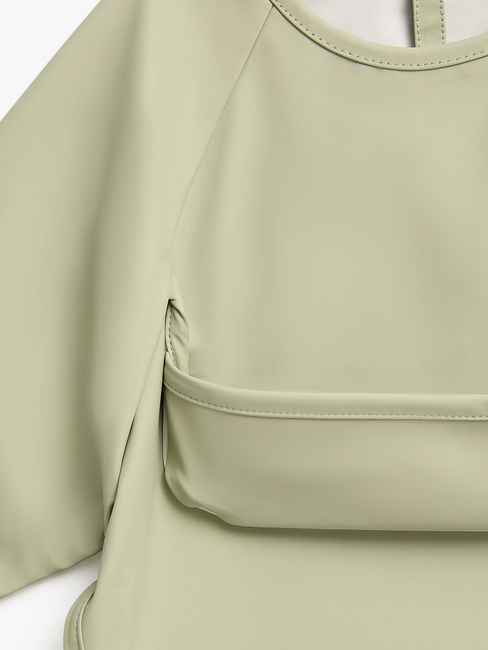 Beemoo CARE Bib  Langærmet Hagesmæk, Soft Green