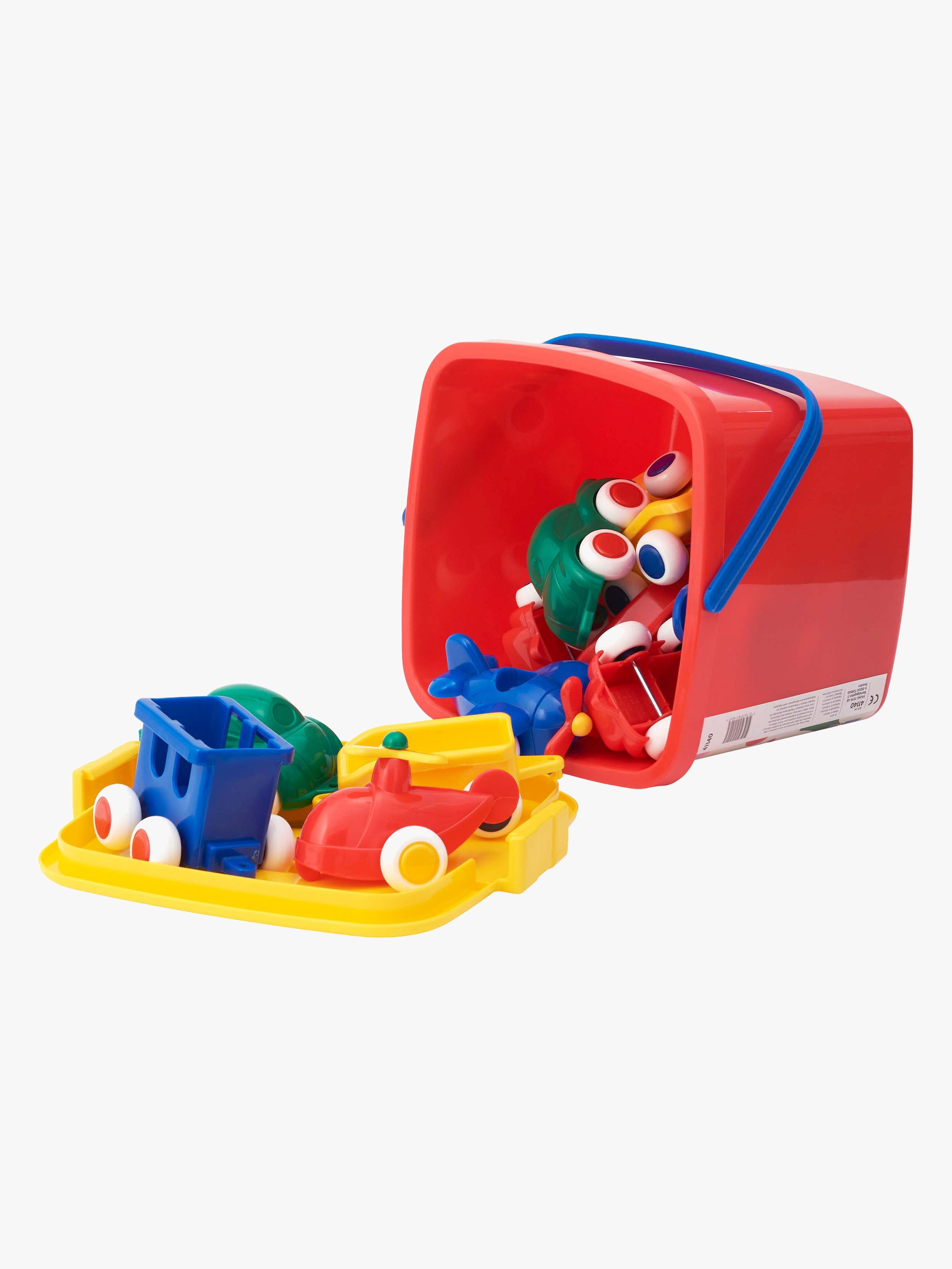 Viking Toys Chubbies Legetøjskøretøjer 10 cm i Spand 15 Pack