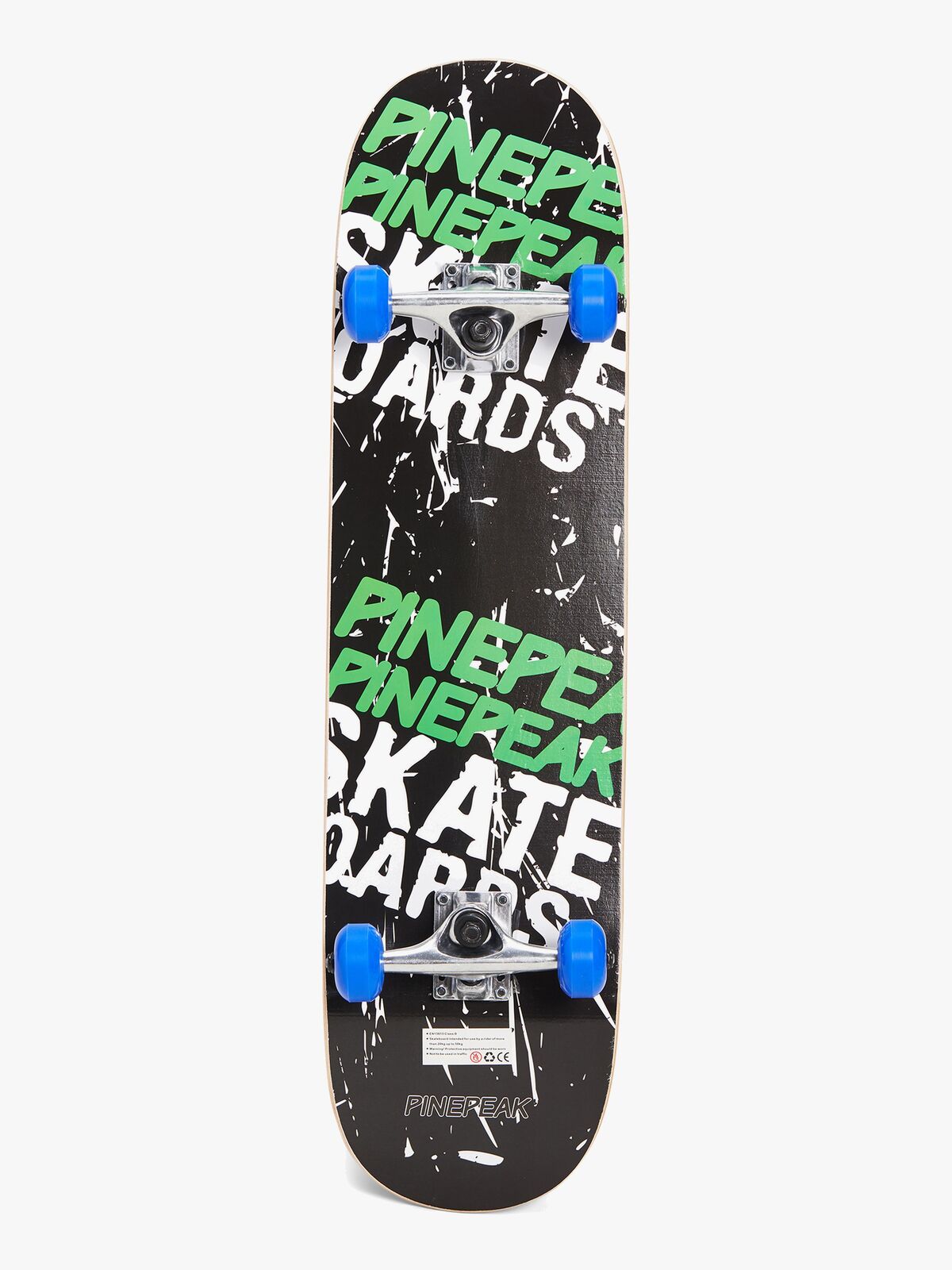 Pinepeak Skateboard, Blå/Grøn