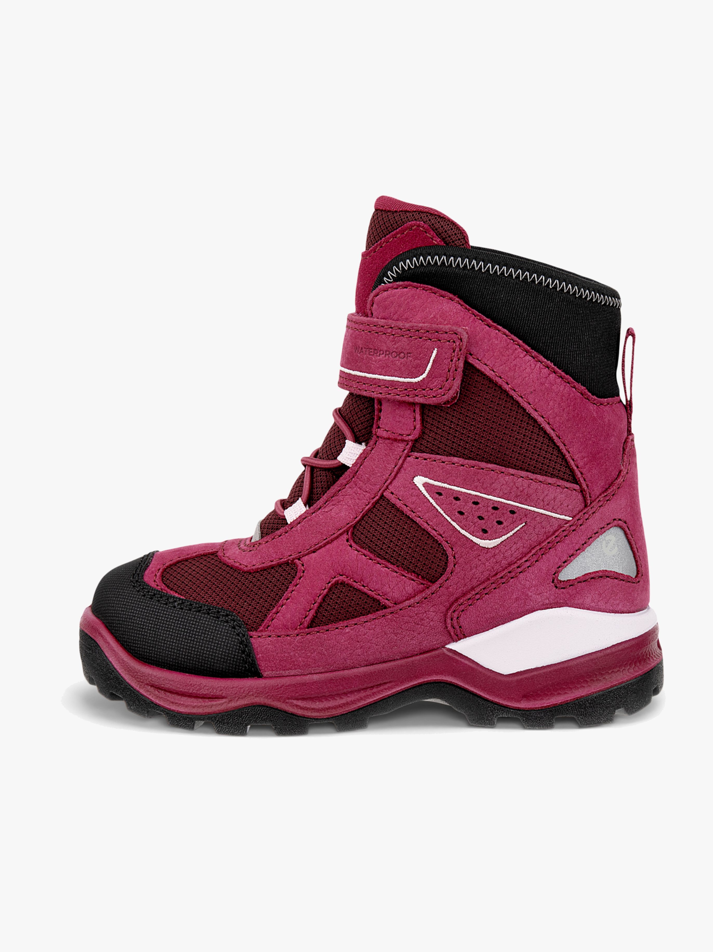 Ecco Snow Mountain WP 1V Vinterstøvler, Red Plum, 34