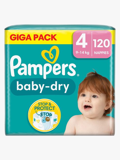 Pampers Baby-Dry Bleer Str. 4 9-14 kg 120-pak