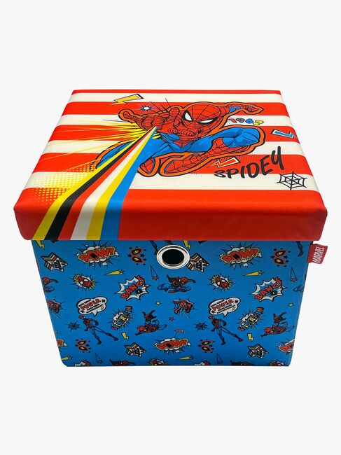 Marvel Spider-Man Puf med Opbevaringsboks, Multifarvet