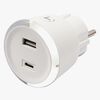CAPiDi USB Oplader / Timer A+C, White