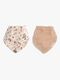 FILIBABBA Bandana Savlemække 2-pak, Little Wonders/Warm Grey