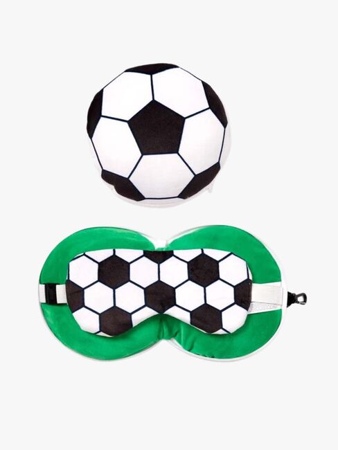 Relaxeazzz Plush Rejsepude & Sovemaske, Football CUSHMask-322-4817_1.jpg
