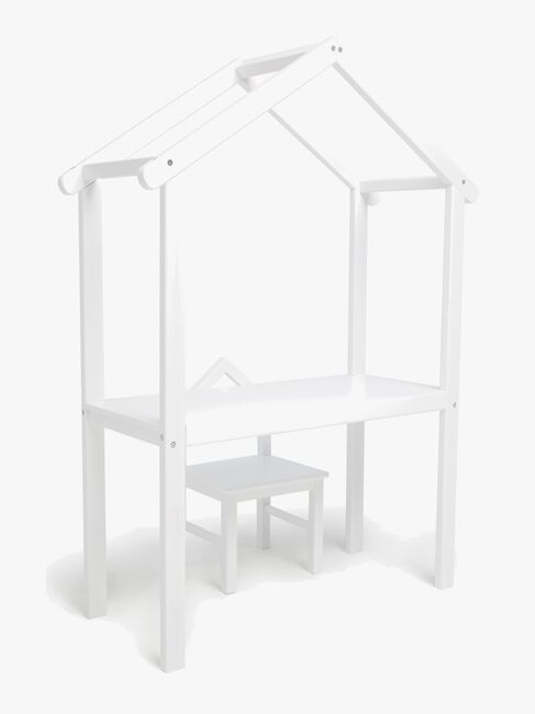 JLY  Huset Skrivebord med Stol, Hvid