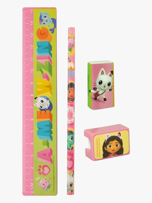 Gabby's Dollhouse Penalhus med Skrivesæt, Multifarvet