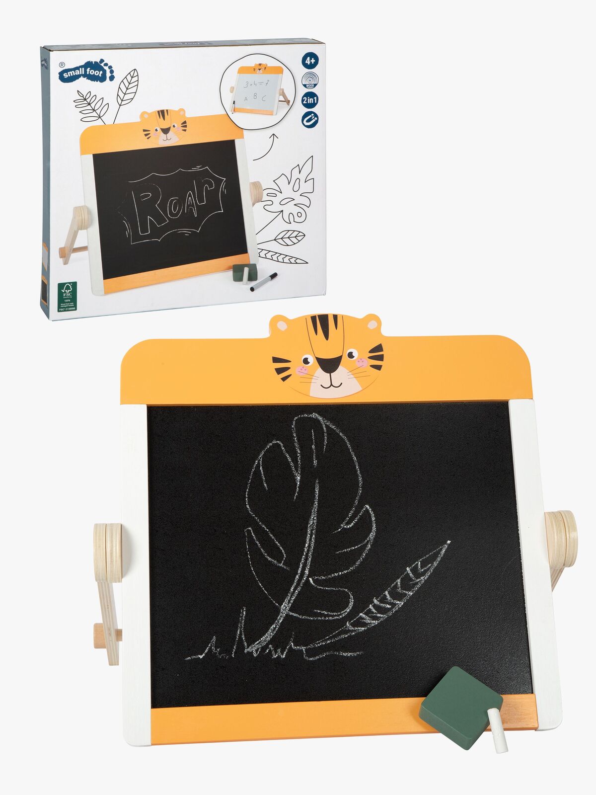 Small Foot Safari 2-i-1 Tegnetavle med Whiteboard