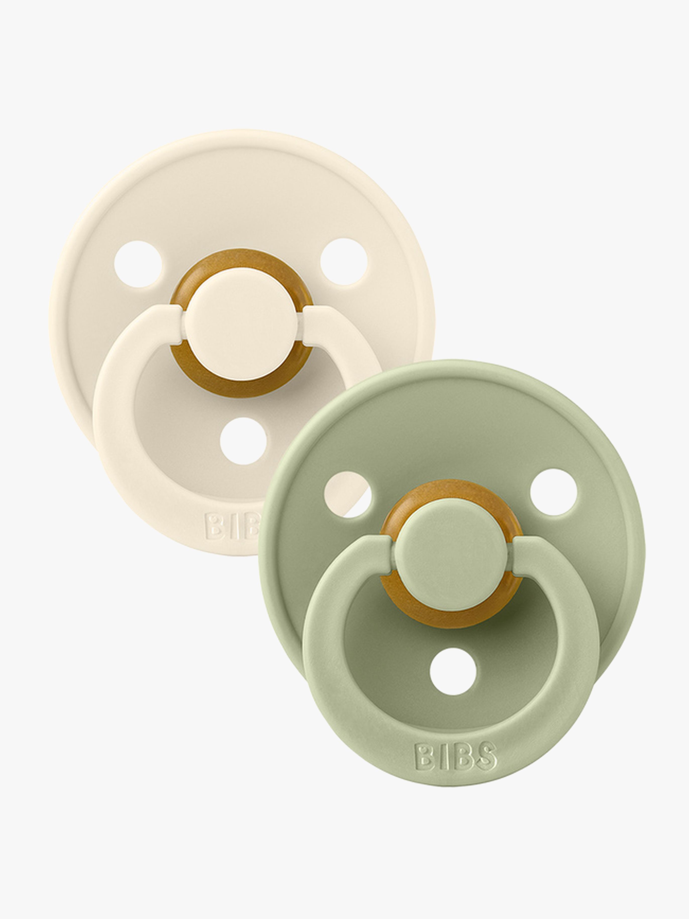BIBS Sut Colour 2-pak Latex Str. 2, Ivory/Sage