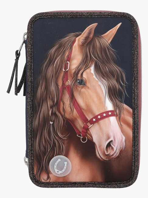 Miss Melody Tredelt Penalhus med LED-lys Glitter Horse