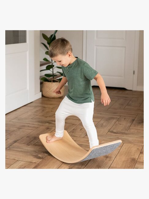 Meowbaby Balancebræt, Grå/Natur