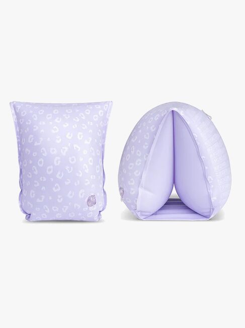 Swim Essentials Badevinger, Lila Leopard