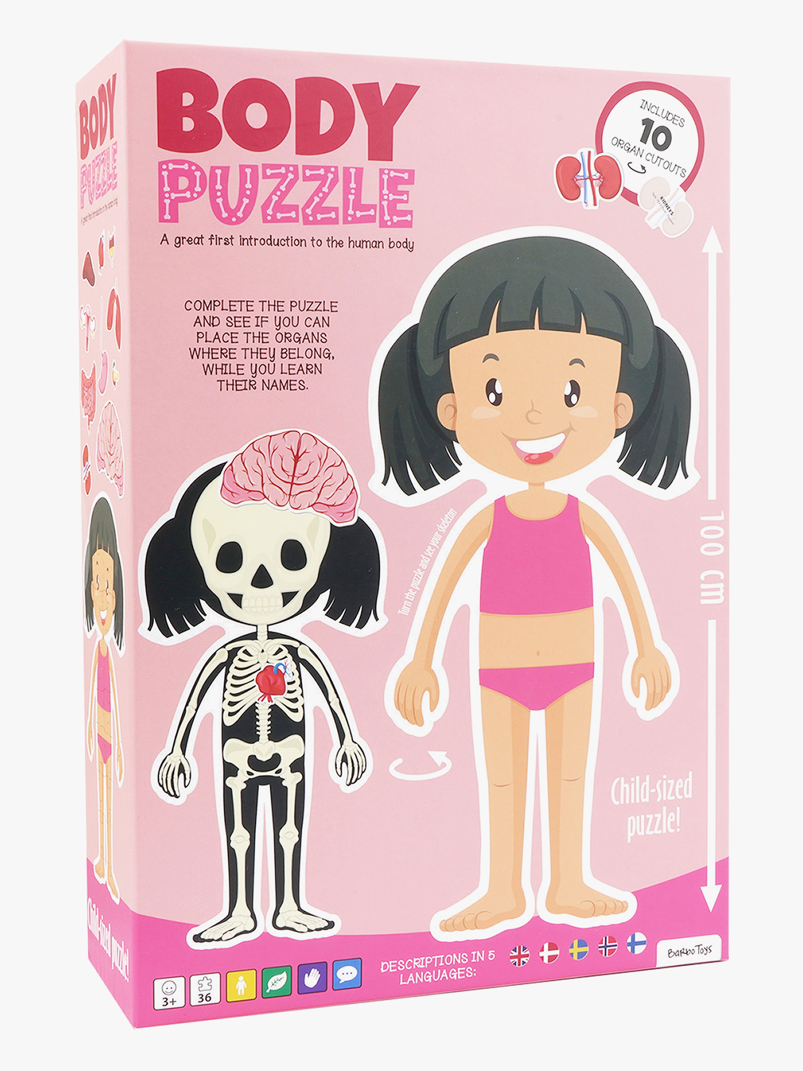 Barbo Toys Body Puslespil Pige 36 Brikker, Babytøj