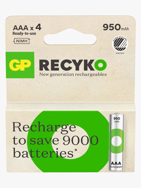 GP Batterier ReCyko 950mAh, AAA 4-pak