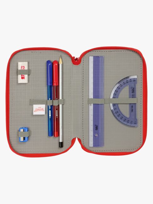 Spidey And His Amazing Friends  Fyldt Penalhus med 3 Rum 37 Dele, Blå