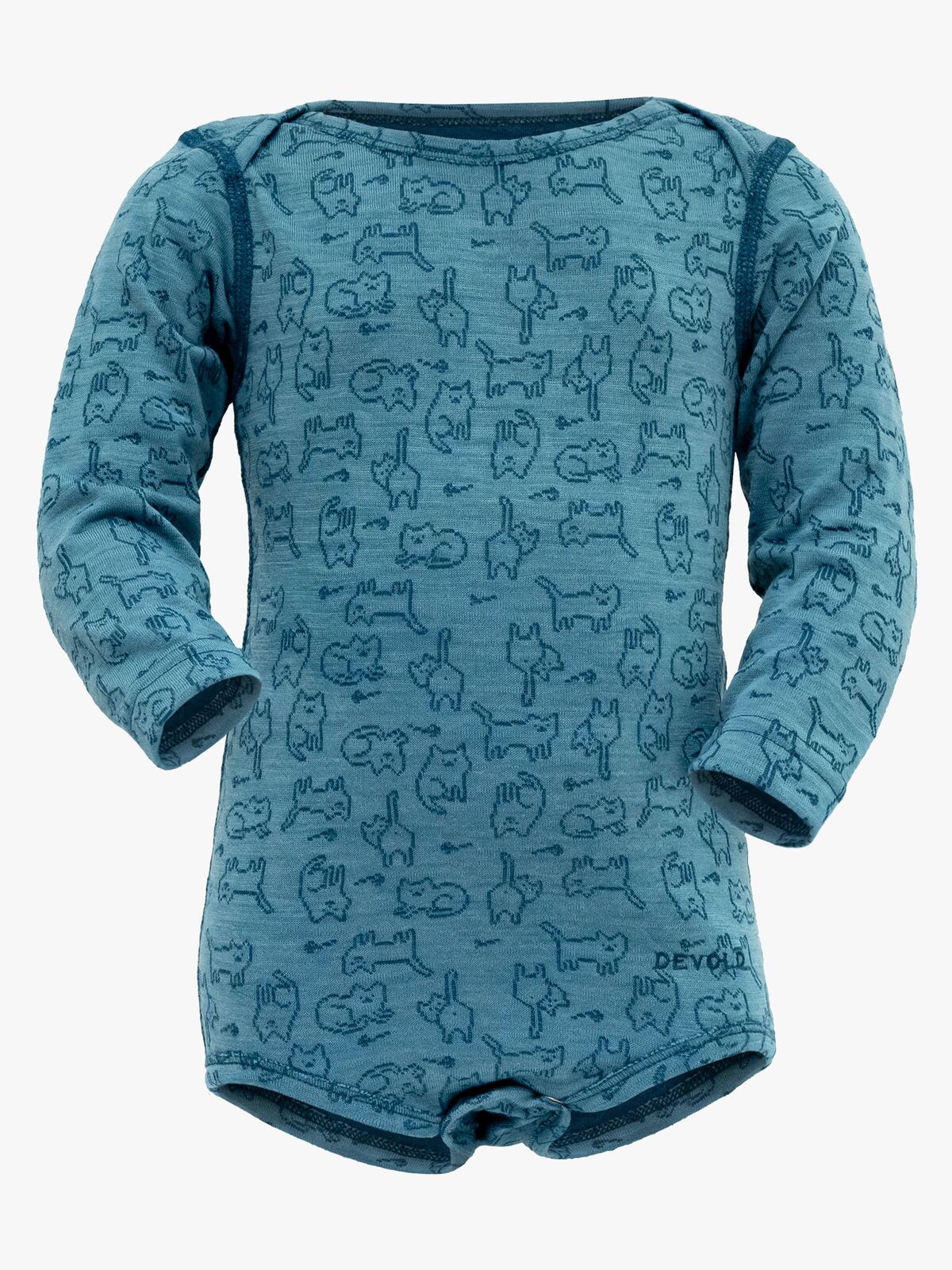 Devold DUO ACTIVE Skiundertrøje Merinould BABY, Moon