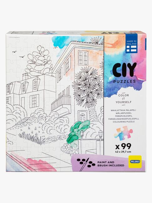 Peliko CIY Puslespil med Vandfarver 99 Brikker Blandet Udvalg