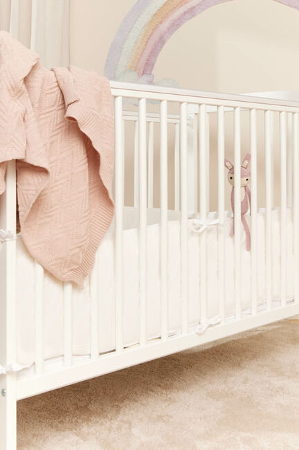 Alice & Fox Sengerand Bedside Crib, White