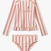 LIEWOOD Dagny Badesæt, Coral blush/creme de la creme stripe