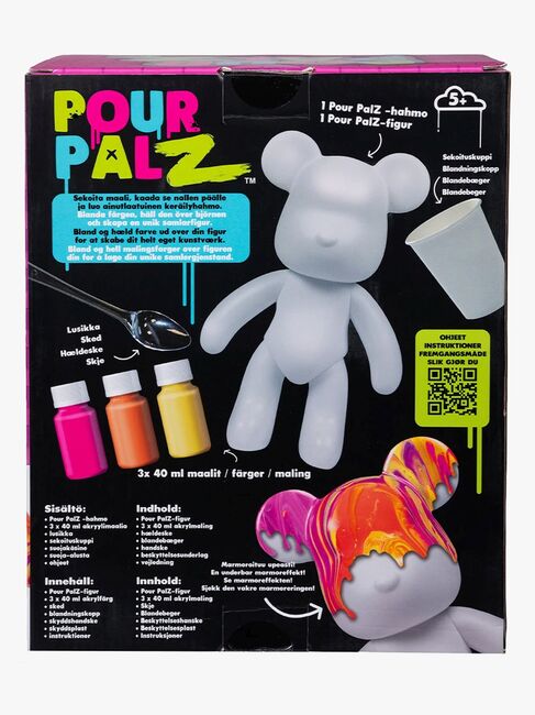 TOYMONSTER POUR PALZ DIY-sæt Mal Din Egen Bjørn, Mango Sunset