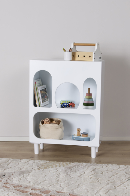 Minitude Form Bogreol, Hvid