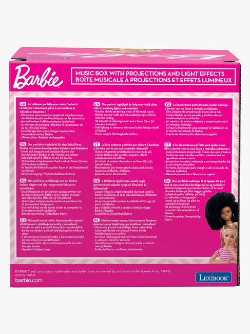 Barbie Natlampe med Projektor & Højttaler