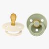 BIBS Colour Sutter 2-pak Latex Str. 1, Ivory/Sage