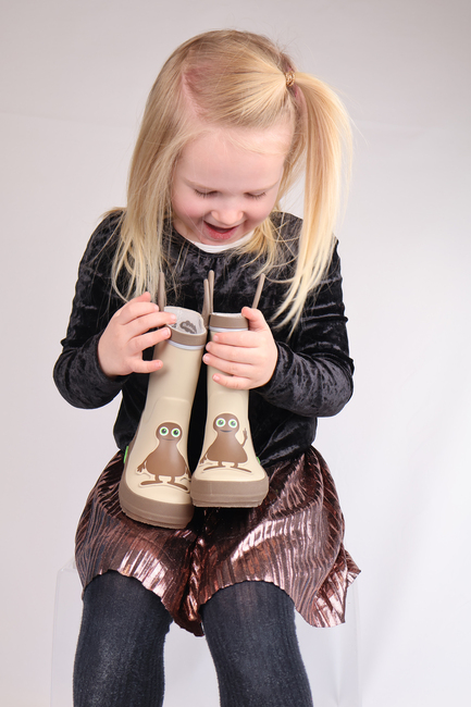 Babblarna Babba Gummistøvler, Brun