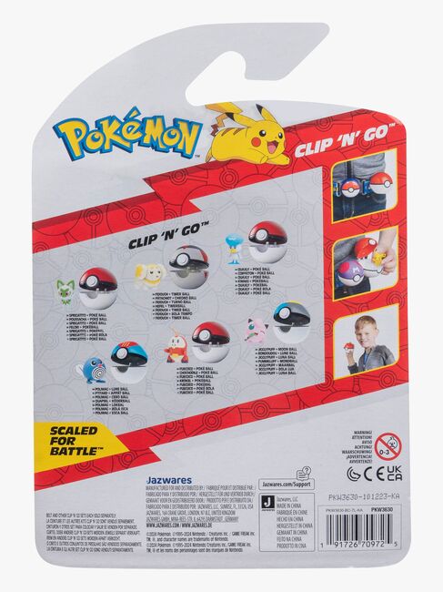 Pokémon Clip 'N' Go Legesæt Quaxly med Poké Ball