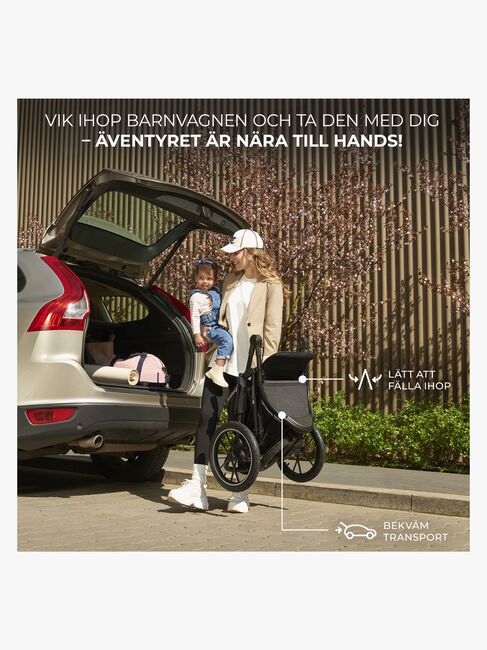 Kinderkraft HELSI 2 Terrænvogn, Grey