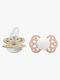 BIBS Infinity Sutter 2-Pak Silikone Str. 2 Anatomisk, Vanilla GLOW/Blush GLOW