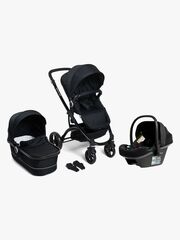 Beemoo Move Duo Kombivogn inkl. Route i-Size Autostol Baby, Black/Black Stone