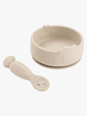 Done By Deer Sheepy Silikone Spisesæt Stick & Stay, Sand