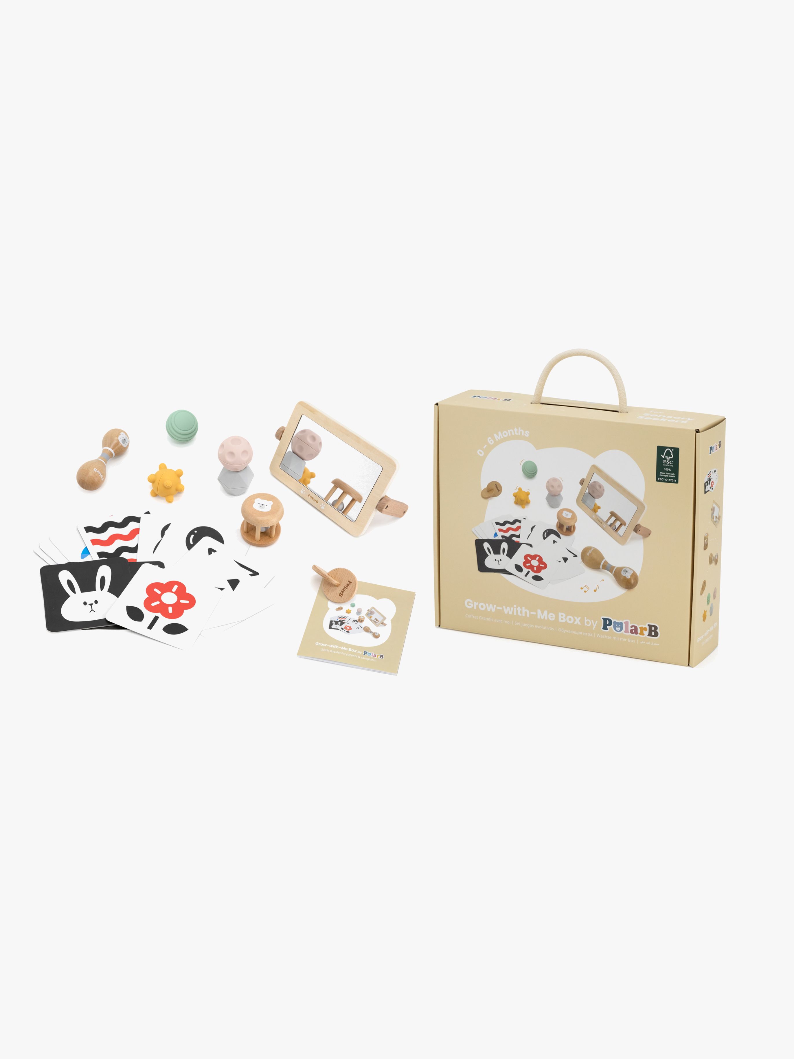 PolarB Grow-with-Me Aktivitetssæt Sensory Seekers 0-6 Måneder