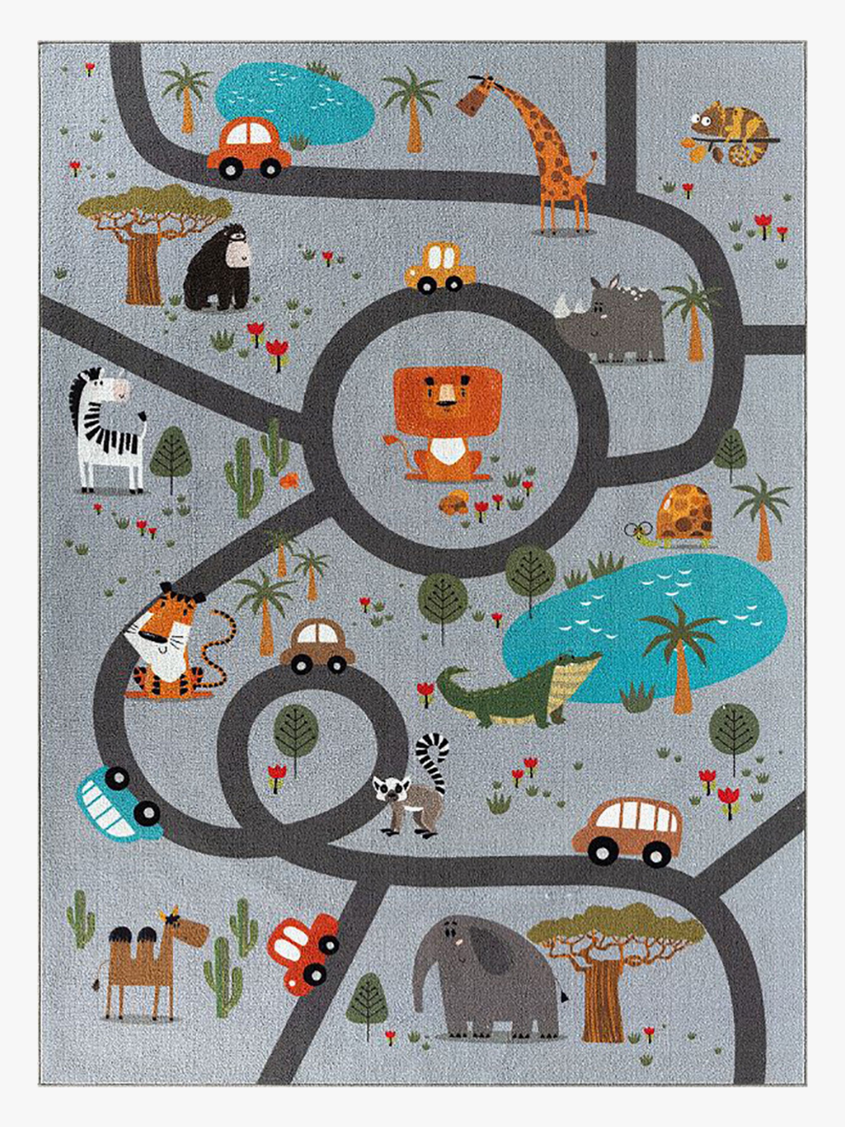 KMCarpets Animal Gulvtæppe 120 x 160, Grå