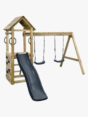 Swing King Maria Legestativ med Grå Rutsjebane