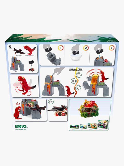 BRIO World 36092 Vulkanudbrud med Dinosaur